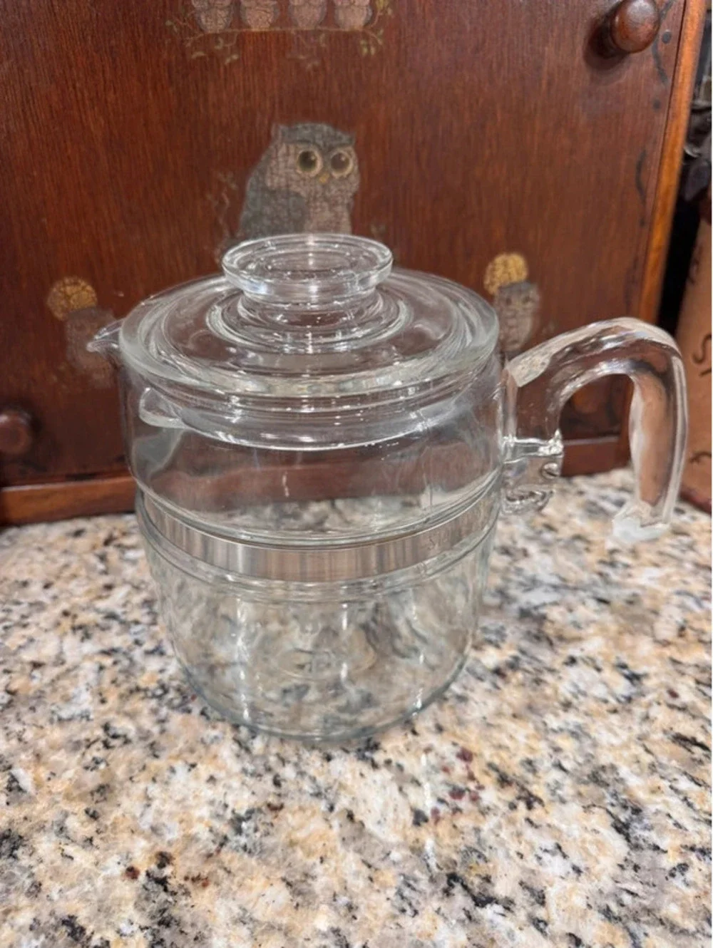 Vintage Pyrex Flameware 4-6 cup percolator